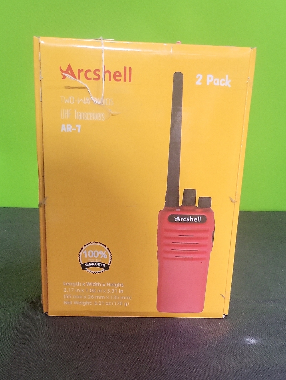 AR-7 Portable Two-Way Radio - Red (2 Pack)